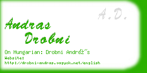 andras drobni business card